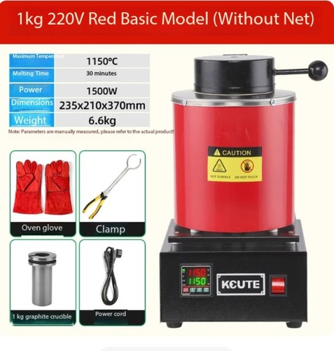 Small gold melting furnace - small,