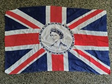 Queen Elizabeth Coronation Flag /Bunting Vintage 1953