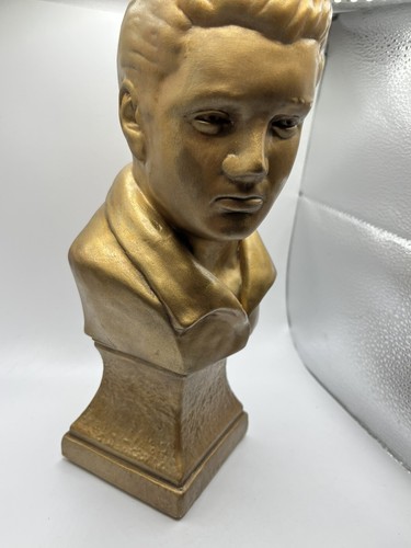 Elvis presley bust golden - presley,