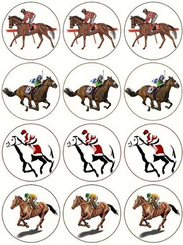 Horse racing theme cake - horse,