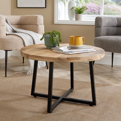 Coffee table criss cross - coffee,