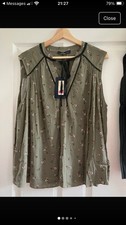 Ladies M&S Collection Tunic Top Summer Sleeveless Size 18 Petite Brand New Tags