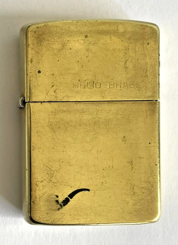 Vintage solid brass zippo - vintage,