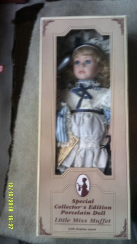 Porcelain doll little miss - porcelain,