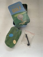 Table Top Golf Game in a Tin, Tin Of Golf 9 Hole Course, Mini Golf Set