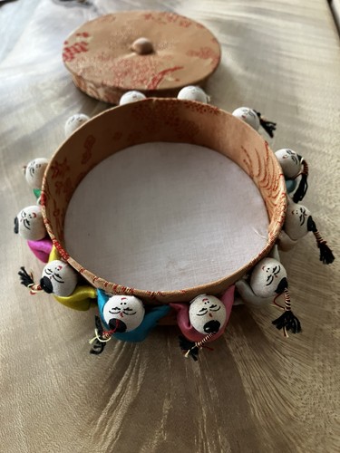 Vintage chinese round brocade - vintage,