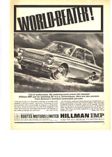 Hillman Imp cars print ad 1964, 'Worldbeater!'