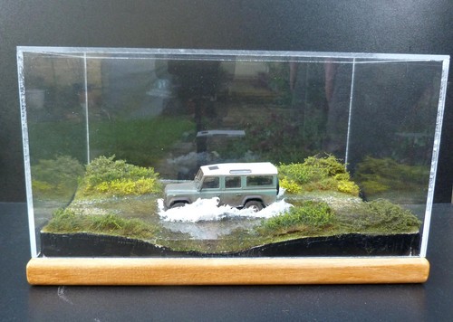 Scale diorama land rover - diorama,
