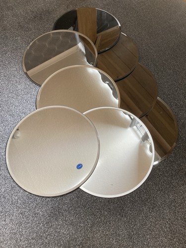 Round mirror plates - mirror, (30cm)