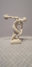 Discombobulated Discus Thower Nude Male Athlete Greek Roman Statue Sculpture 8"