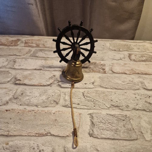 Ship wheel bell nautical - ship,