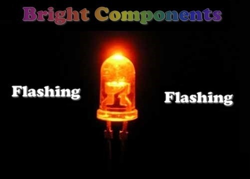 Orange flashing led 5mm - 5,