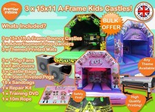 3x Kids Bouncy Castle Package