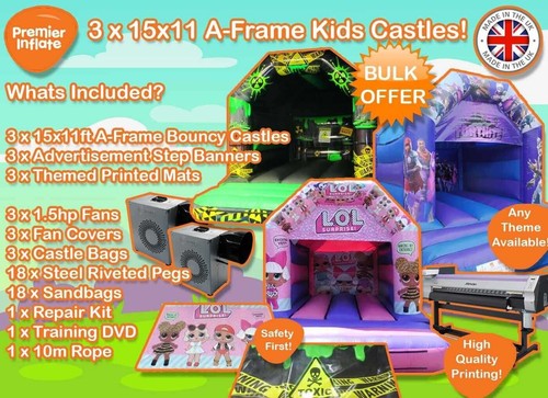 Kids bouncy castle package - castle,