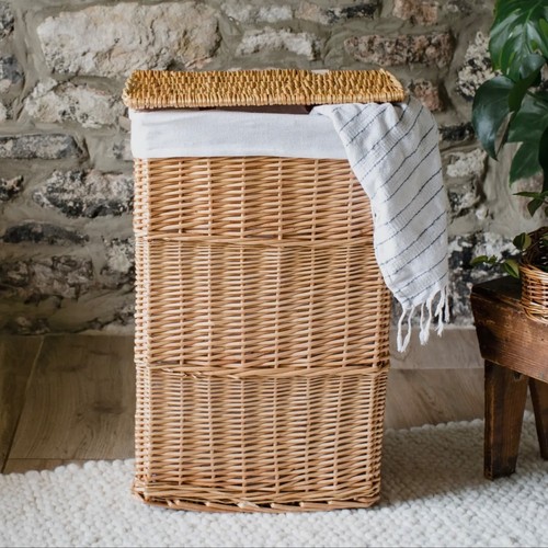 Handmade wicker laundry