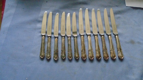 Silver plated knives job - silver,