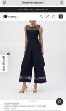 Joseph Ribkoff Tunic And Trousers Navy Size 10 Price New £370
