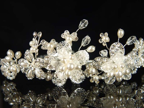 Bridal faux pearls prom - bridal,