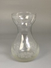 Vintage Etched Glass Vase