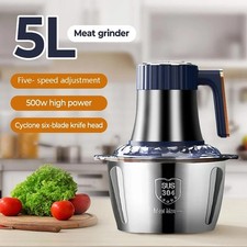 5L Electric Meat Grinder Mincer Mixer Home Blender Food Chopper Processor 500W
