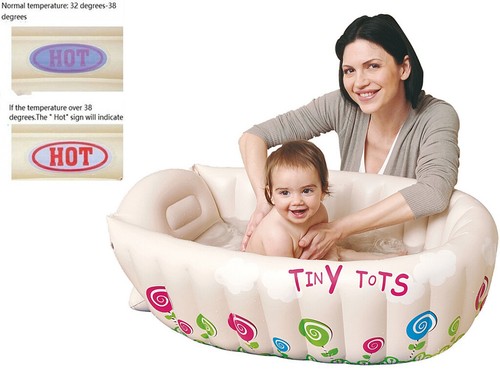 Tiny tots inflatable baby bath - inflatable,