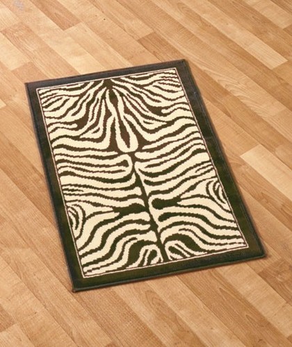Kenya zebra accent rugs black - zebra,