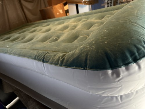 High raised inflatable air bed - raised,