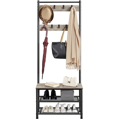 Hall tree with shoe storage - hall,