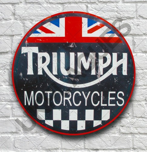 Triumph 2ft large garage - large, sign