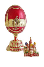 Small Red Fabergé Egg Replica