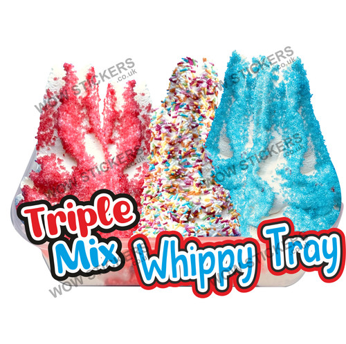 Ice cream van sticker triple - cream,
