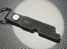 OPEL BLACK LEATHER KEYRING O OL