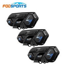 3x M1-S Pro Motorcycle Intercom 10 Riders Group 2000m Helmet Headset Bluetooth