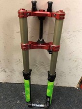 VERTIGO 39mm TECH TRIALS FORKS OLIVE & TRIPLE CLAMPS MAY FIT SHERCO BETA GAS GAS