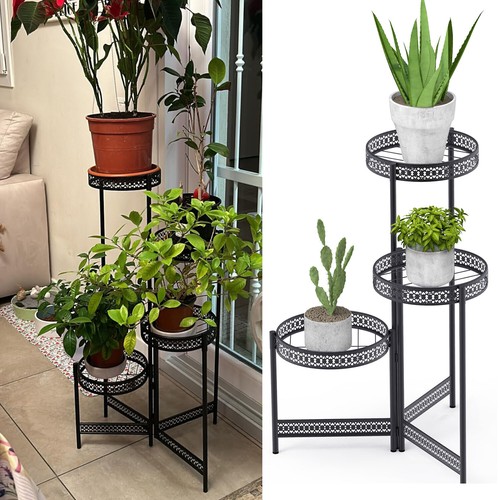 Foldable plant stand - plant, wrought