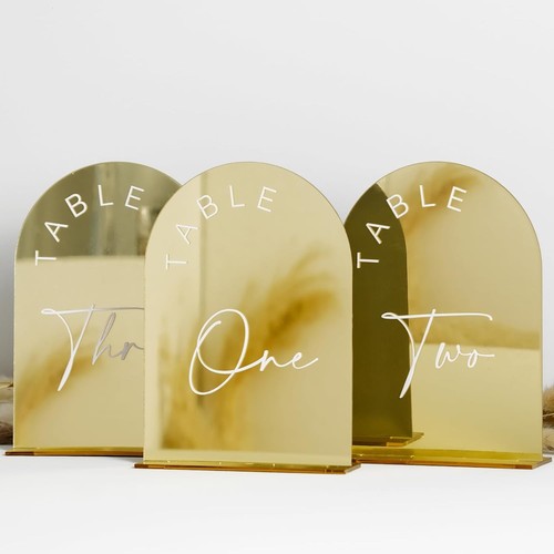 Gold mirror arched wedding - mirror,