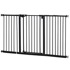 BabyDan Black Extra Wide Self Closing Kids Pressure Fit Stair Safety Gate