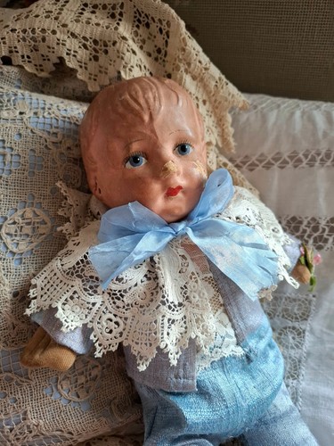 Antique papier mache boy - antique,