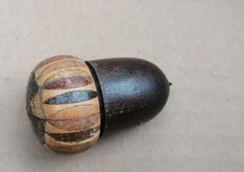 Antique tunbridge ware acorn - ware,