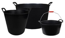 Heavy Duty Flexi Tub Trug Builders Garden Animal Feed Flexible Storage Bucket