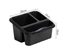 Plastic 3 Compartment Large