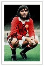 GEORGE BEST Signed Autograph PHOTO Fan Gift Print MANCHESTER UNITED Soccer