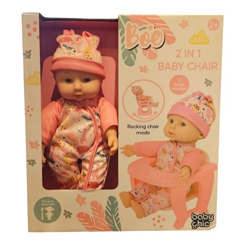 Pink dolls highchair - pink,