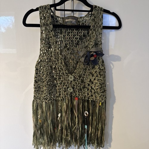 Desigual waistcoat fringed