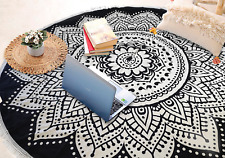 Indian Ombre Mandala Round Tapestry Hippie Beach Throw Bohemian Blanket Yoga Mat