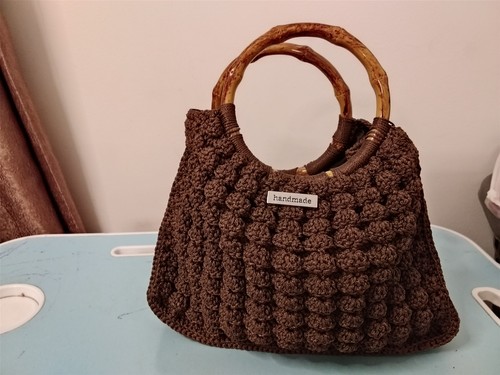 Handmade crochet shoulder - shoulder, hobo