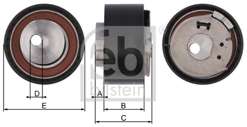 Febi tensioner pulley - tensioner,