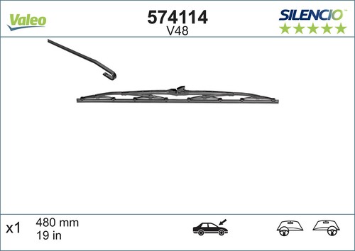 Valeo 574114 wiper blade - valeo-oe,