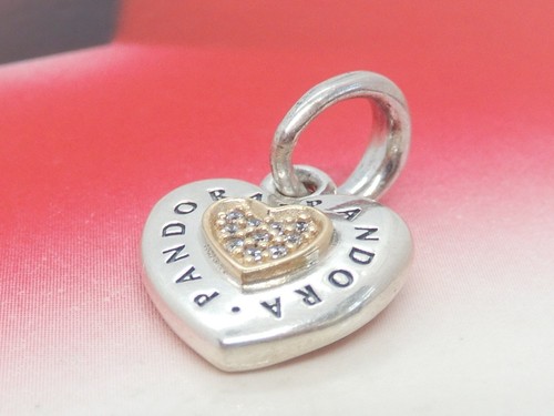 Authentic pandora pave - pave, heart
