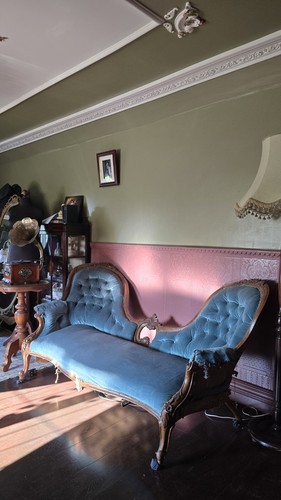 Antique victorian settee - victorian,